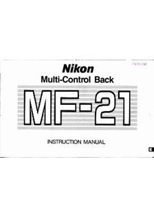 Nikon MF 21 manual. Camera Instructions.